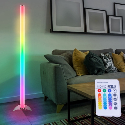 Etc-shop - Lampada da terra a LED RGB lampada da terra con telecomando dimmerabile illuminazione design soggiorno
