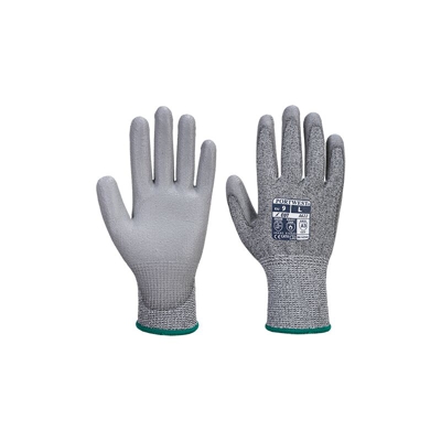Guanto Palmo PU taglio MR Taglio C A3 Anticalore | XSmall - GreyGrey - PORTWEST