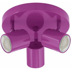 LED Retro 3x3 Watt faretti a soffitto sala lampada da tavolo da pranzo cucine viola lampada Eglo 13505 precio