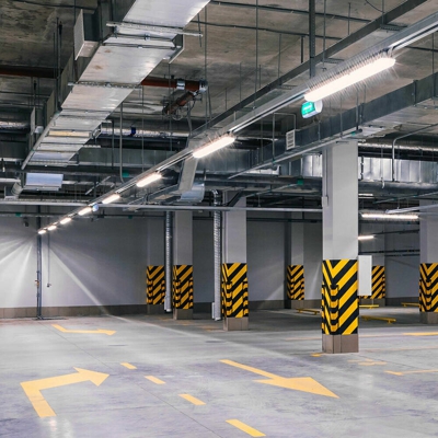 Etc-shop - 8x vasche a LED magazzino luce capannoni garage lampada da soffitto luce del giorno umido tubo per ambienti umidi