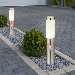 Etc-shop - Set di 2 stand in acciaio Illuminazione esterna Illuminazione Movimento BTR New York BT1003A H0.45 PIR_2er características