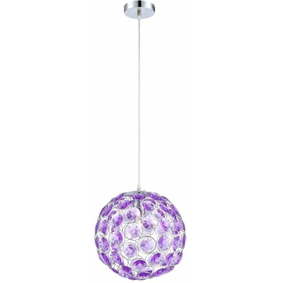 Globo - cristalli acrilici sospensione Sospensione illuminazione lampada a sospensione Lampada viola 16040