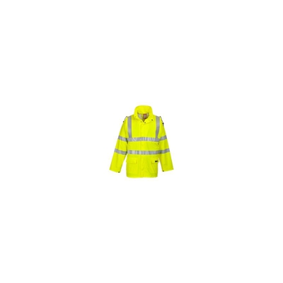 Portwest - Giacca Sealtex Flame alta visibilità | 5XL - Yellow - NEUTRO (SENZA PERSONALIZZAZIONE)