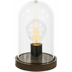 Globo - Lampada da tavolo a LED Retro EDISON Design Living Room Cupola in vetro Lampada decorativa Legno 28187 en oferta