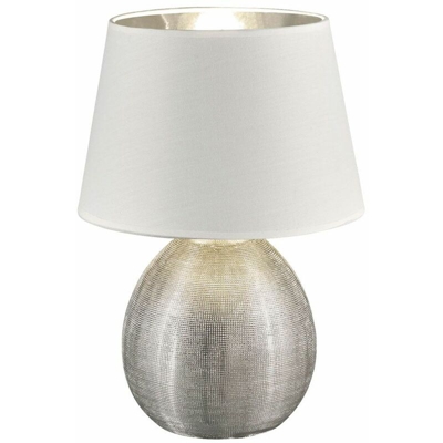 Reality Leuchten - Lampada da tavolo a luce bianca camera da letto scrittura argento scrivania salone illumina Realtà R50631089