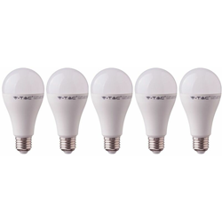 Etc-shop - Set di 5 lampadine LED E27 Faretto a sfera da 15 watt Lampada da 3000 Kelvin Lampada da 1250 lumen bianco caldo en oferta