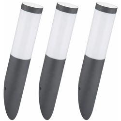 Etc-shop - Set di 3 lampade da parete per esterni giardino lampada da casa in acciaio inossidabile facciate torcia antracite precio