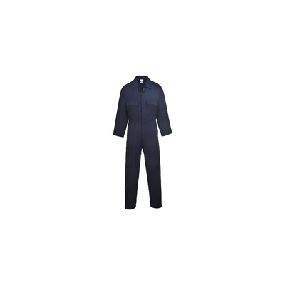 Portwest - Tuta intera Euro Work in cotone | Navy - XSmall - NEUTRO (SENZA PERSONALIZZAZIONE)