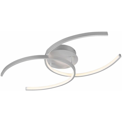 Plafoniera design anello LED titanio illuminazione soggiorno sala da pranzo luce corridoio DIMMERABILE - ETC-SHOP