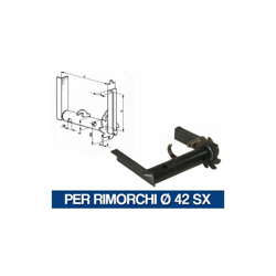 Marca - VERRICELLO ARGANO INDUSTRIALE RIMORCHIO CARRELLO TRATTORE MOTOCOLTIVATORE 20000V PER RIMORCHI D.42 SX (20001) precio
