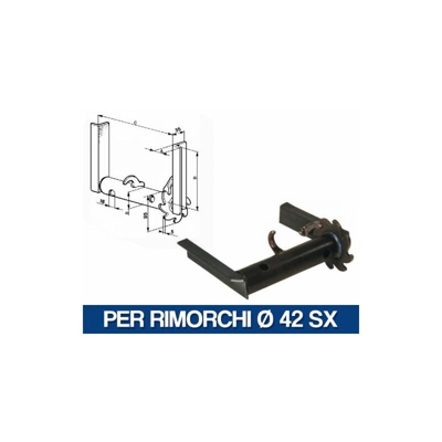 Marca - VERRICELLO ARGANO INDUSTRIALE RIMORCHIO CARRELLO TRATTORE MOTOCOLTIVATORE 20000V PER RIMORCHI D.42 SX (20001)