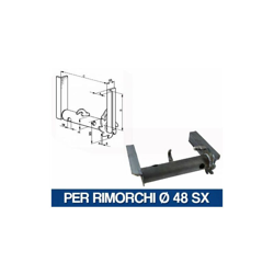 Marca - VERRICELLO ARGANO INDUSTRIALE RIMORCHIO CARRELLO TRATTORE MOTOCOLTIVATORE 20000V PER RIMORCHI D.48 SX (20003) precio