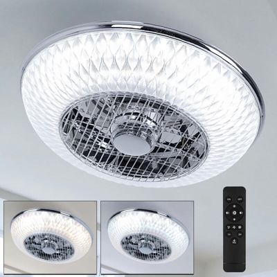 Etc-shop - Ventilatore da soffitto a LED CONTROLLO REMOTO soggiorno DIMMER lampada luce diurna ventilatore a 3 stadi