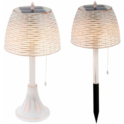 LED lampada da tavolo solare oro bianco giardino terrazzi cortile terra picco spina spina esterna Globo 33006