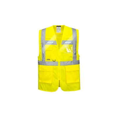 Portwest - Orion LED Executive Vest | 3 XL - Yellow - NEUTRO (SENZA PERSONALIZZAZIONE)