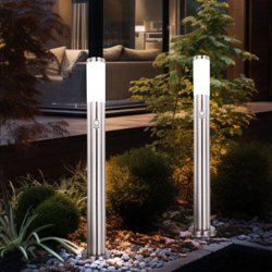 Etc-shop - 2x lampada da terra per esterni illuminazione da giardino lampada con base in acciaio inossidabile MOTION DETECTOR características