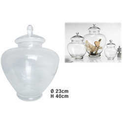 CENTROTAVOLA VETRO SCATOLA SOPHIA CM.40h - BIGHOUSE IT en oferta