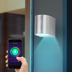 Etc-shop - Smart applique Alexa Google down garden lampada dimmerabile app controllo vocale cellulare con illuminazione LED RGB características