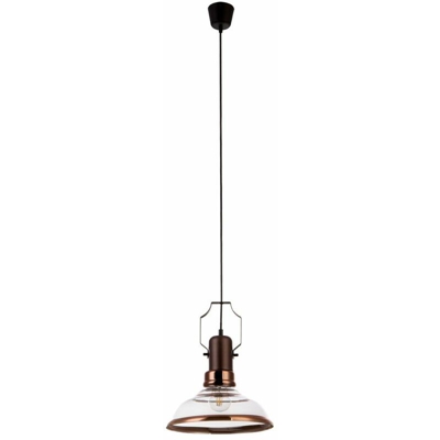Globo - Lampada a sospensione vintage in vetro a soffitto lampada da caffè retro soggiorno pendente 15045K