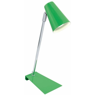 Eglo - Classica di scrittura del LED lampada da tavolo cromo lettura del salone luce interruttore cavo verde 92.864