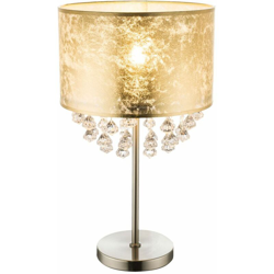 Globo - Lampada da tavolo in cristallo Living Sleep Room Lampada da comodino in tessuto con luce notturna in oro 15187T3 características