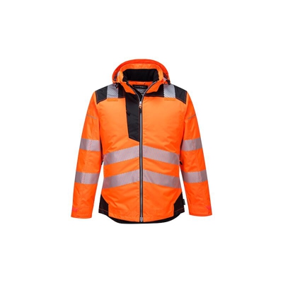 Portwest - Giacca invernale Hi-Vis PW3 | 3 XL - OrBk - NEUTRO (SENZA PERSONALIZZAZIONE)