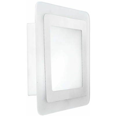 Applique da parete naturale 1 lampadina da giardino illuminazione E27 fuori dal range bianco argento IP44 Globo 32078