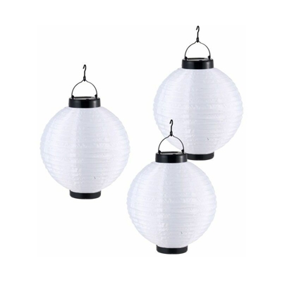 Etc-shop - LED solare del giardino lampada a sospensione luce della lanterna esterna della lampada Globo 33970 3'er Set