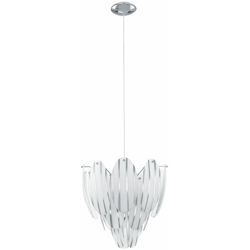 soffitto di vetro design ciondolo luce lampada a sospensione con effetto decorativo cromato illuminazione EGLO 92502 Tofo en oferta