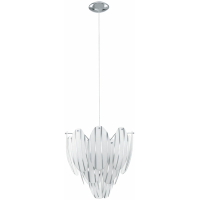 soffitto di vetro design ciondolo luce lampada a sospensione con effetto decorativo cromato illuminazione EGLO 92502 Tofo