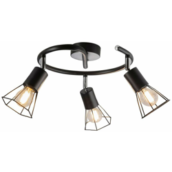 Plafoniera TELECOMANDO Faretti a gabbia soggiorno Faretti Rondell orientabili in un set comprendente lampadine LED RGB - ETC-SHOP precio