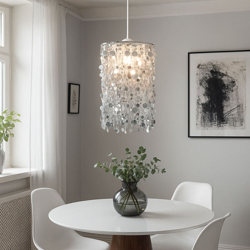 Etc-shop - Lampada a pendolo per bambini Lampada a sospensione a soffitto design per ragazze in argento con lampadine a LED precio