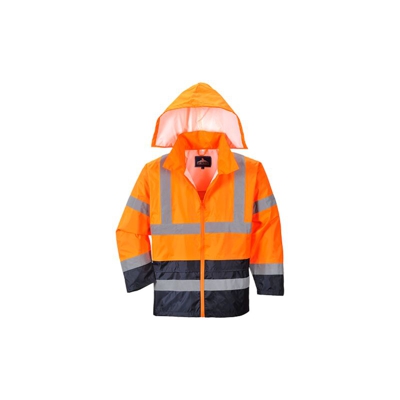 Portwest - Giacca Classic Anti Pioggia Alta Visibilità bicolore | XL - OrNa - NEUTRO (SENZA PERSONALIZZAZIONE)