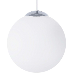 Beliani - Lampadario in vetro bianco BARROW L precio