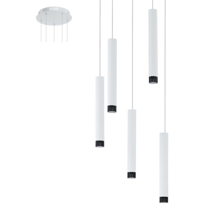 Lampada a sospensione a LED per sala operatoria a sospensione illuminazione a soffitto radiatore rotondo bianco Eglo 93798