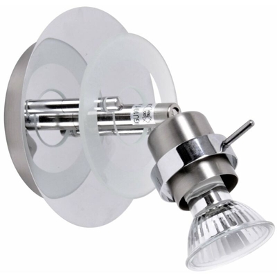 Etc-shop - Lampada da parete soggiorno camera da letto illuminazione cromata spot di lettura mobile nel set comprese le lampadine a LED