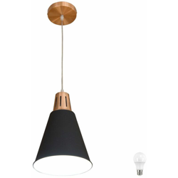 Etc-shop - Lampada a sospensione di lusso illuminazione di inondazione soffitto del salotto bianco nero in un set con lampadine a LED características