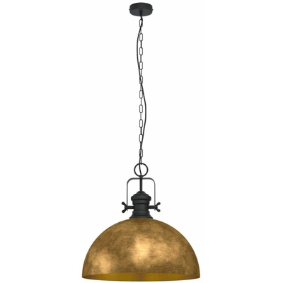 Etc-shop - Lampada da soffitto industriale con telecomando a sospensione Lampada a sospensione ORO nera dimmerabile in un set che include lampade LED