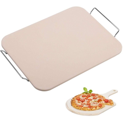 Pietra Cuocipizza Ceramica+Supporto Cm.38X30 - BIGHOUSE IT