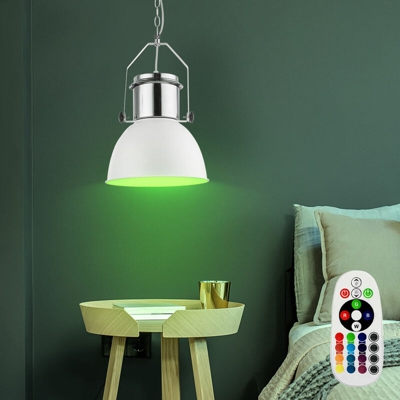 Etc-shop - Lampada a sospensione cromata TELECOMANDO soggiorno lampada a sospensione industriale DIMMERABILE in un set che include lampadine LED RGB
