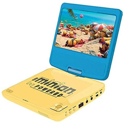 DVDP6DES - Lettore DVD Portatile Cattivissimo Me Serventi Design, con Presa USB, Blu / Giallo características