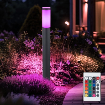 Etc-shop - Lampada da esterno per esterno Lampada da giardino per esterno con telecomando ANTRACITE DIMMABILE in set con illuminazione a LED RGB