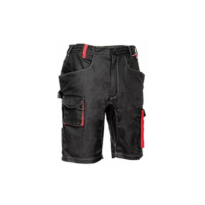 V563-0-05.Z64 Liegi Pantaloncini, 64 Taglia, Nero/Rosso - Cofra