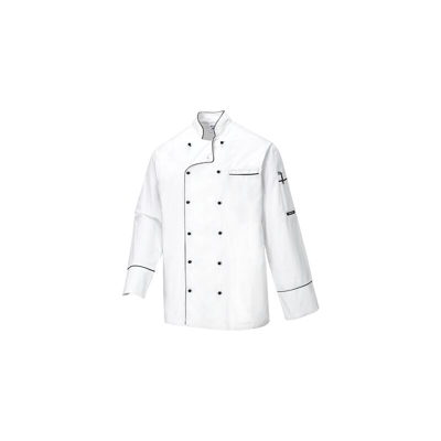 Portwest - Giacca Chefs Cambridge | White - XSmall - NEUTRO (SENZA PERSONALIZZAZIONE)