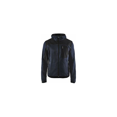 Blaklader 493021178699XXL - Cardigan in maglia, colore: Blu scuro/nero, taglia XXL