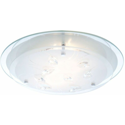 plafoniera rotonda lampadari lampada vetro applique raso Globo 40.409-2 en oferta