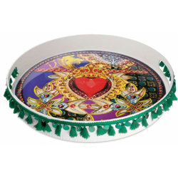 Baci-milano - BACI MILANO VASSOIO TONDO PURPLE MOOD 40X6 CM ACCESSORI TAVOLA PARTY SERVIZIO características