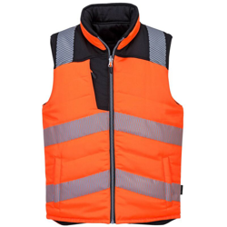 Gilet PW3 Hi-Vis reversibile | S - NEUTRO (SENZA PERSONALIZZAZIONE) - ArancioneNero - PORTWEST características