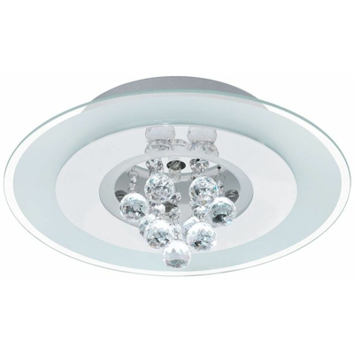 sfera di cristallo plafoniera lusso rotondo smerigliato illuminazione vetro Eglo 92801