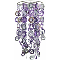 Fantasia paralume argento / viola Chrome anelli di plastica lampada luce lucido ESTO 991.469 precio